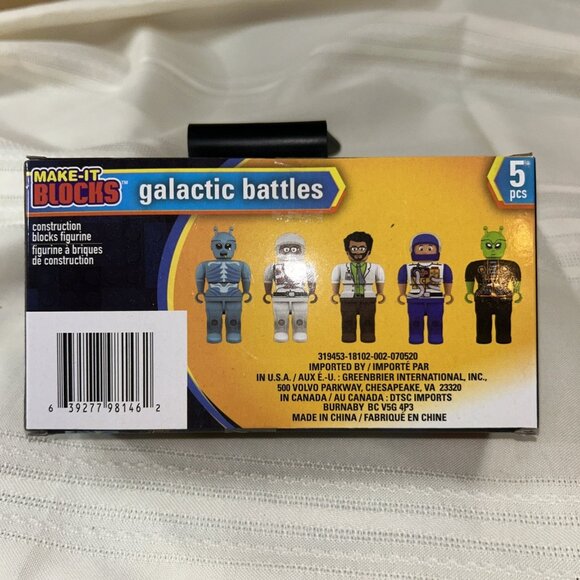 5 Piece Minifigures Make-It Blocks Galactic Battles Aliens NEW Sealed Toy - Picture 4 of 4